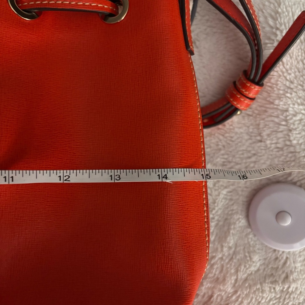 Dooney & Bourke Saffiano Kendall Crossbody Fall Tomato Bag Purse NEW - Picture 14 of 16